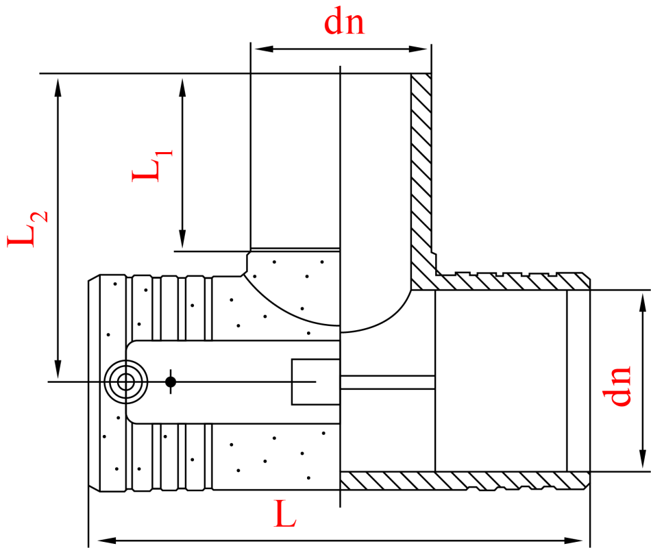 Тройник электросварной равнопроходной D 90X90X90 SDR11 (PN10/PN16)