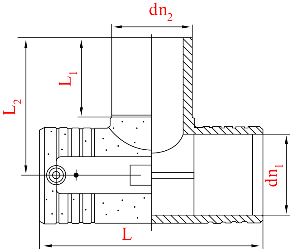 Тройник электросварной равнопроходной D 50X20X50 SDR11 (PN10/PN16)