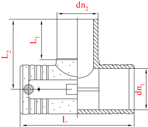 Тройник электросварной равнопроходной D 160X140X160 SDR11 (PN10/PN16) 